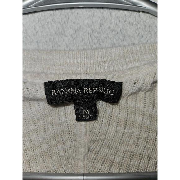 Banana Republic Lightweight Sweater Medium Women's V-Neck Tunic Preppy - Picture 3 of 5